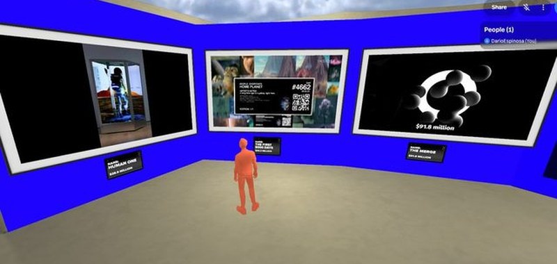 SoftServe Metaverse experience UI